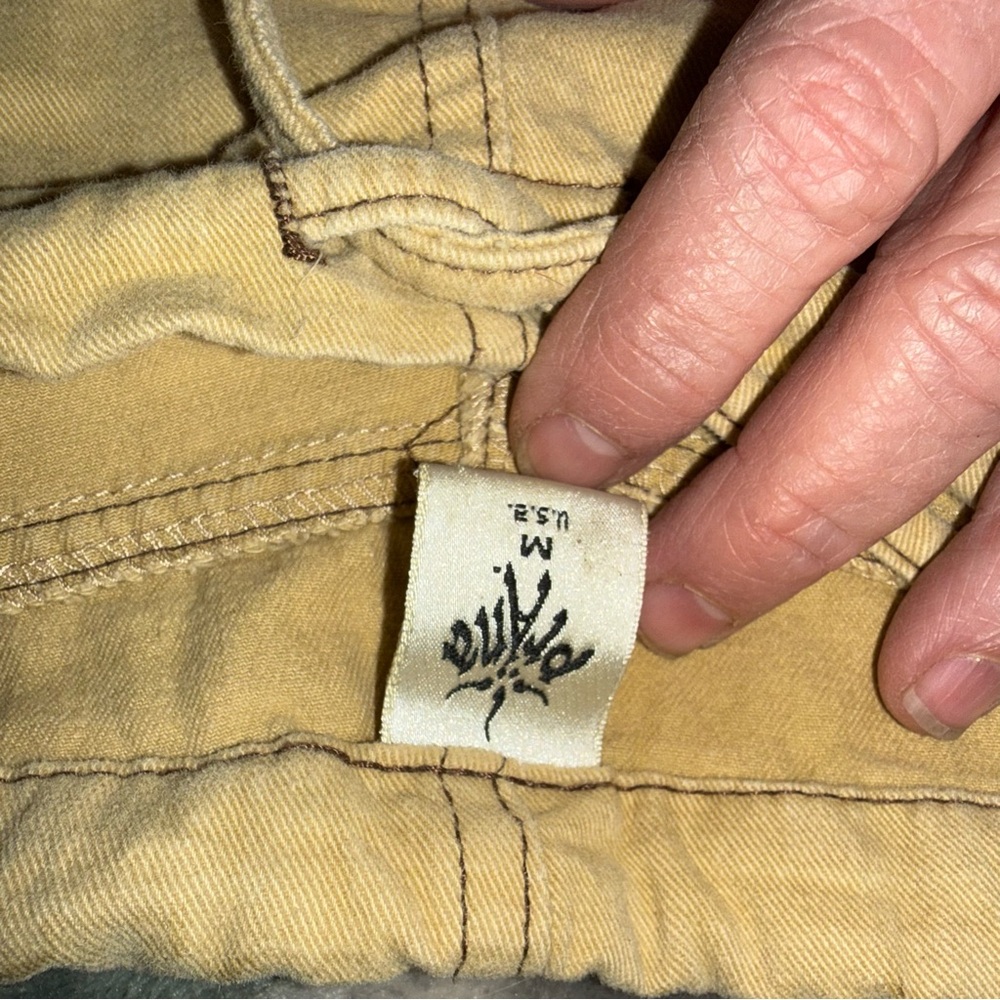prAna Women’s Tan Cargo Hiking Pants with Embroidered Trim - Picture 4 of 5